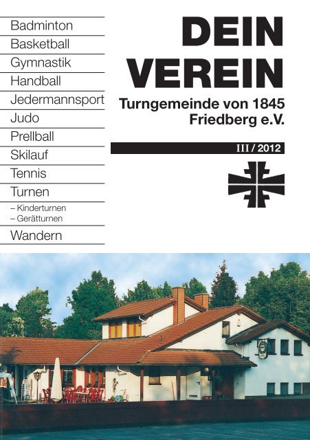 Vereinsheft 2012-3.pdf - Turngemeinde von 1845 Friedberg eV