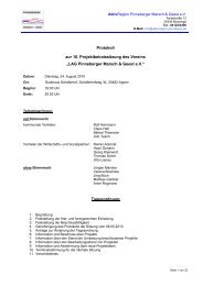 Protokoll und Sitzungspräsentation - LAG AktivRegion Pinneberger ...