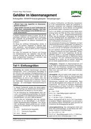 Gehälter im Ideenmanagement - Koblank GmbH