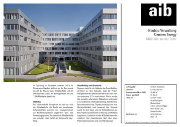 Neubau Verwaltung Siemens Energy Mülheim an der Ruhr