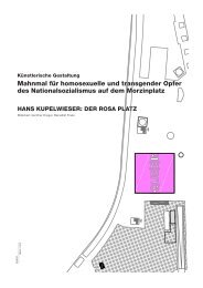 Mahnmal für homosexuelle und transgender Opfer des ...