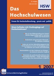 HSW - Das Hochschulwesen