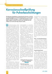 Korrosionsschnellprüfung für Pulverbeschichtungen - pulverlack ...