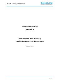 Selectline Auftrag Version 9 Ausführliche Beschreibung der - Exima