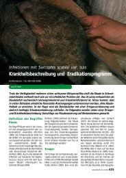 Krankheitsbeschreibung und Eradikationsprogramm