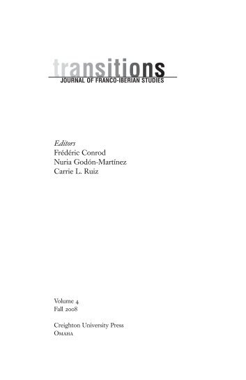 transitions: journal of franco-iberian studies