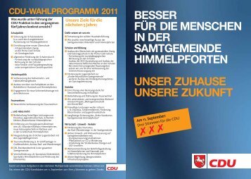 Samtgemeinde Himmelpforten - CDU-Kreisverband Stade