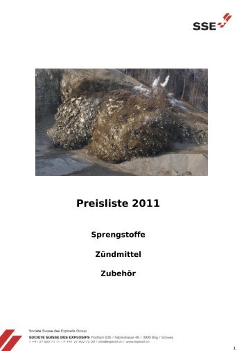 Preisliste 2011 - Valsynthese