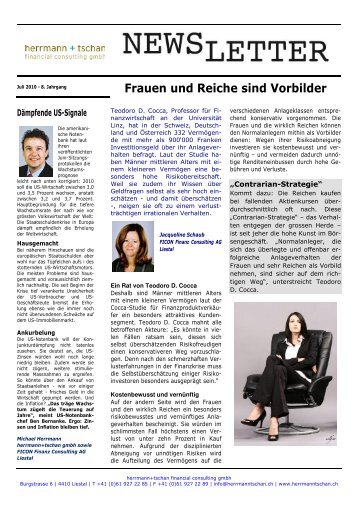 herrmann tschan Newsletter Jul 10 - Martin Tschan