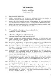 Schriftenverzeichnis 01-08 - Empirische Wirtschaftsforschung und ...