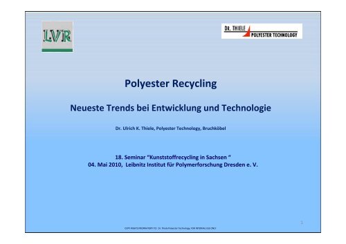 Polyester Recycling