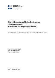 Die volkswirtschaftliche Bedeutung börsenkotierter Schweizer ...