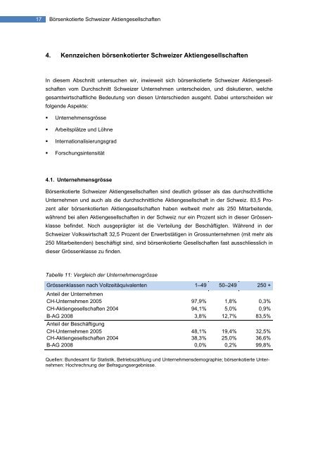 Die volkswirtschaftliche Bedeutung börsenkotierter Schweizer ...