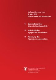 Erläuterungen des Bundesrates - Ch.ch