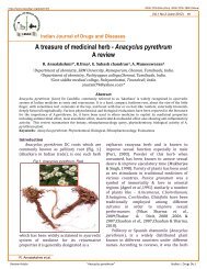 A treasure of medicinal herb - Anacyclus pyrethrum A review