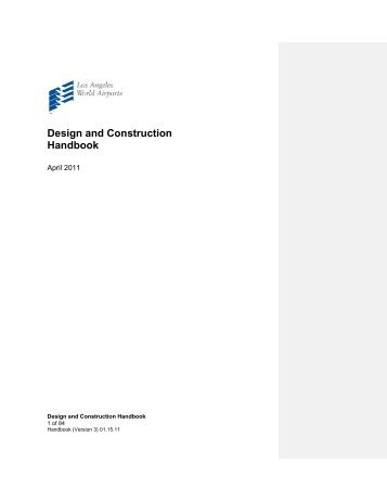 Design and Construction Handbook - Los Angeles World Airports