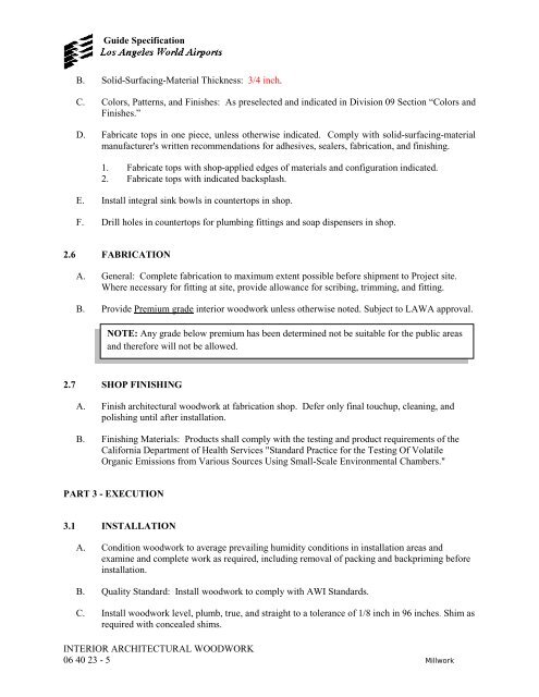 Design and Construction Handbook - Los Angeles World Airports