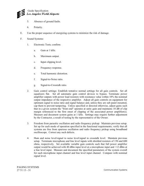 Design and Construction Handbook - Los Angeles World Airports