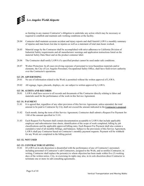 Design and Construction Handbook - Los Angeles World Airports