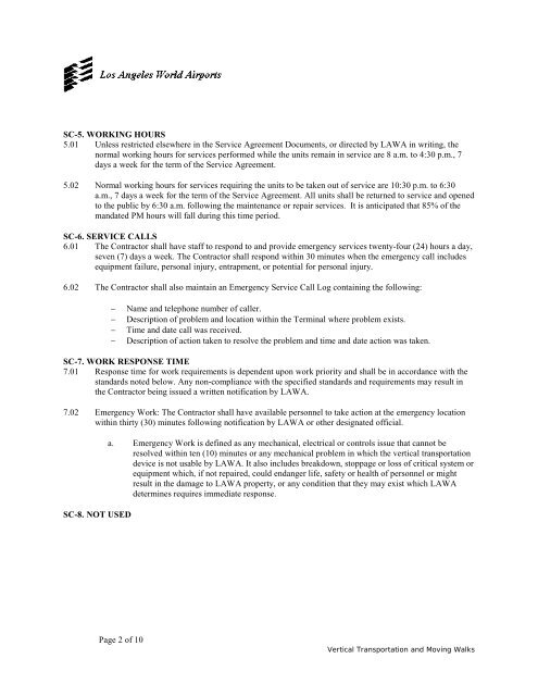 Design and Construction Handbook - Los Angeles World Airports