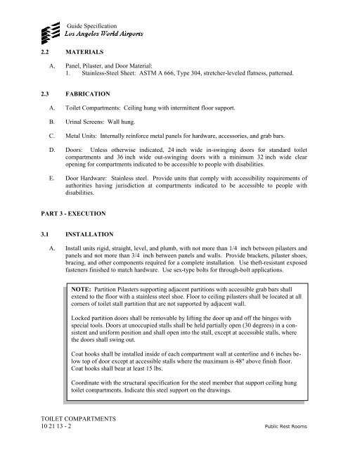 Design and Construction Handbook - Los Angeles World Airports