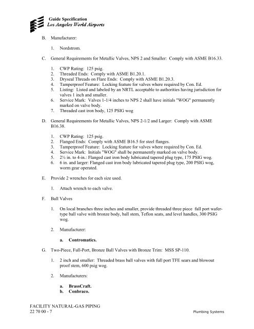 Design and Construction Handbook - Los Angeles World Airports