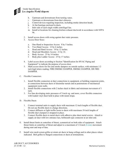 Design and Construction Handbook - Los Angeles World Airports