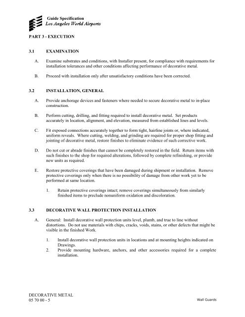 Design and Construction Handbook - Los Angeles World Airports