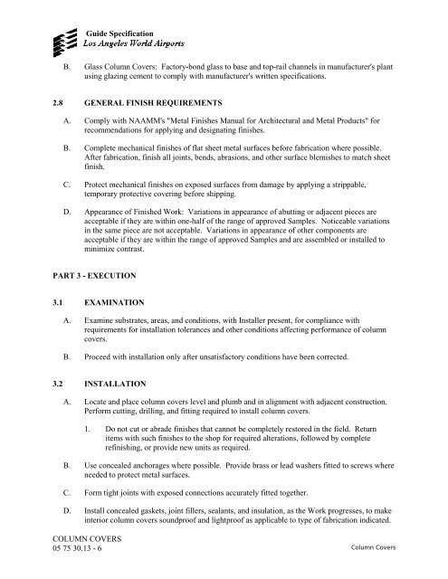 Design and Construction Handbook - Los Angeles World Airports