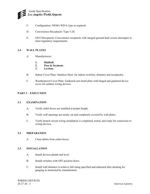 Design and Construction Handbook - Los Angeles World Airports