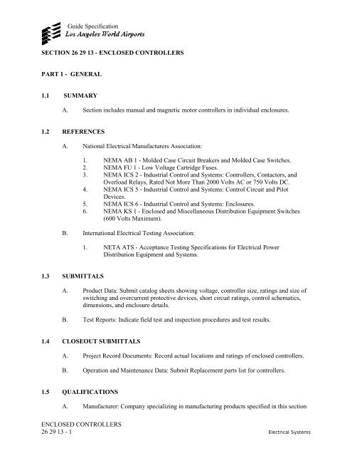 Design and Construction Handbook - Los Angeles World Airports