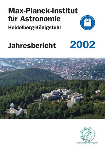 Max-Planck-Institut für Astronomie - Jahresbericht 2002