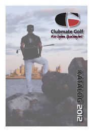 CLUBMATE GOLF Katalog 2012