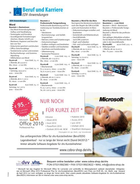 Programmheft, PDF, 13 MB - Volkshochschule Wiesbaden