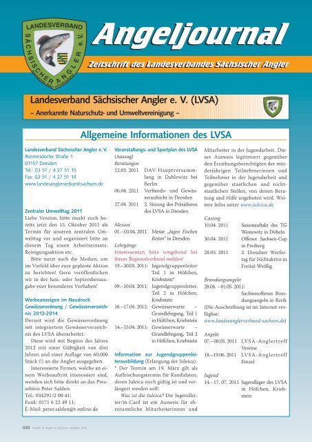 LVSA Angeljournal (PDF 811 KB) - Landesverband Sächsischer ...