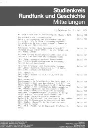 1979, 05. Jahrgang (pdf) - Studienkreis Rundfunk und Geschichte