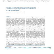 Trends in GlobAl MArine Fisheries - Sea Around Us Project