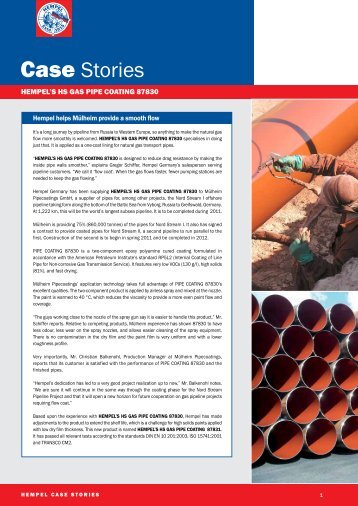 Hempel's HS Gas Pipe Coating 87831