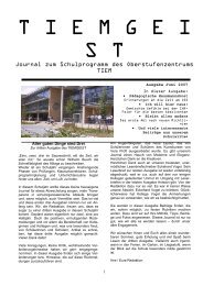 TIEMGEIST Ausgabe 3 (0,5 MB) - OSZ - Tiem