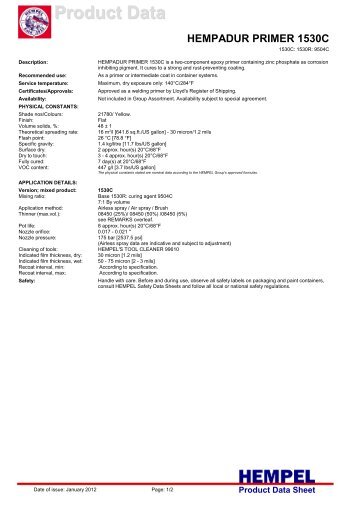 Product Data Sheet - Hempel