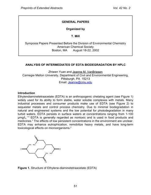 paper 112 - ACS: Division of Environmental Chemistry