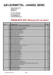 Preisliste WinLab 2012 - lehrmittel-bern.ch