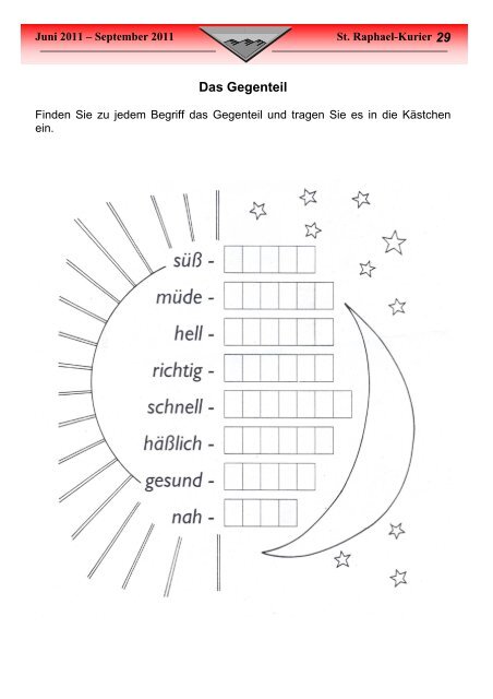 Verantwortlich für den Inhalt - St. Raphael