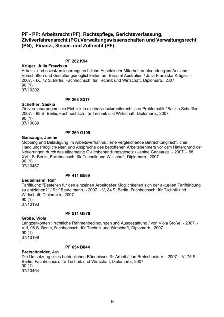 Bachelor-, Diplom- und Masterarbeiten an der FHTW - HTW Berlin