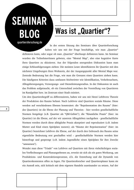 Arbeitsbericht 163 (HU Berlin): Quartiere neu denken - Arbeitskreis ...