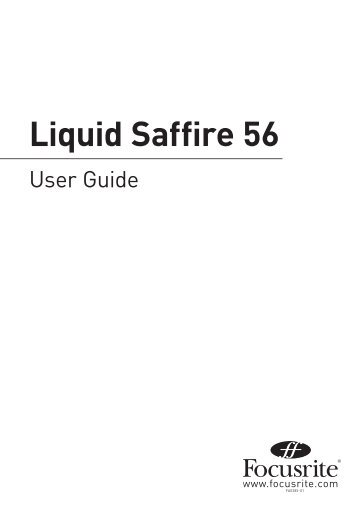 Liquid Saffire 56 User Guide - Focusrite