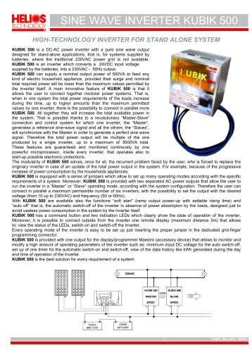 SINE WAVE INVERTER KUBIK 500