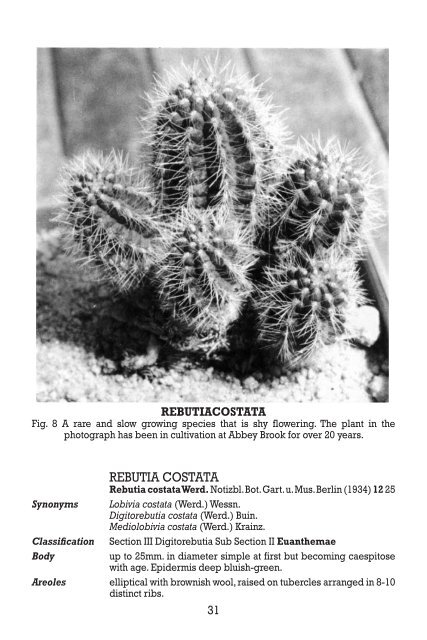 the genus rebutia 1895â€”1981 - Free