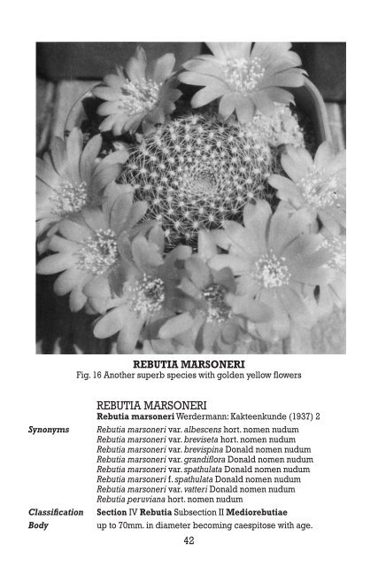 the genus rebutia 1895â€”1981 - Free