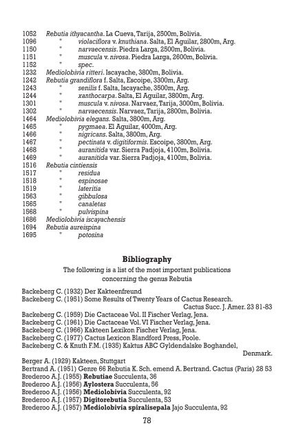 the genus rebutia 1895â€”1981 - Free